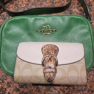 COACH, Crossbody Camera Bag And Wallet
